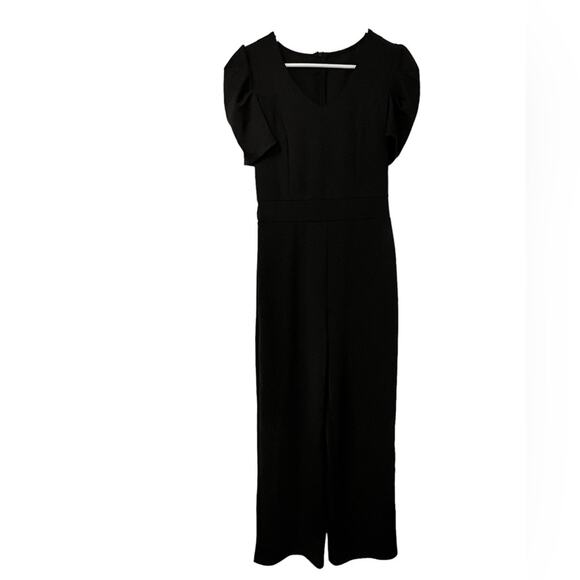 Forever 21 Jumpsuit Womens  Size Small Black Short Sleeve Jumper Scoop Neck - Picture 1 of 1